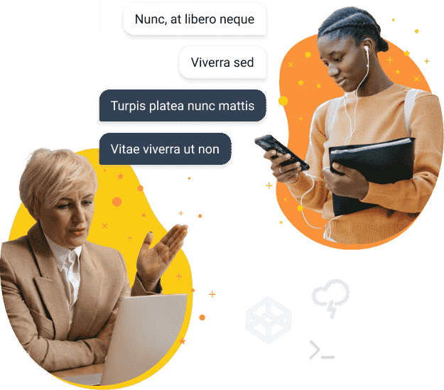 People collaborating illustration